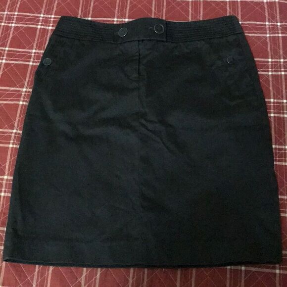 J crew professional career pencil grey sleek skirt front pocket office outfit - Picture 3 of 9